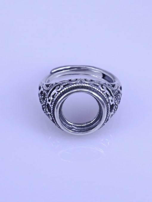 Supply 925 Sterling Silver Round Ring Setting Stone size: 11*11mm 0