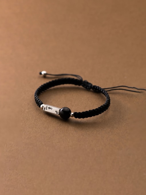FAN 925 Sterling Silver Weave Minimalist Handmade Weave Bracelet 0