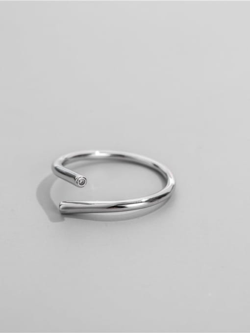 ARTTI 925 Sterling Silver Irregular Minimalist Band Ring 1