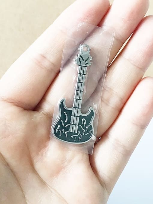 FTime Stainless steel Guitar Charm Height : 4.5cm , Width: 1.9cm 1