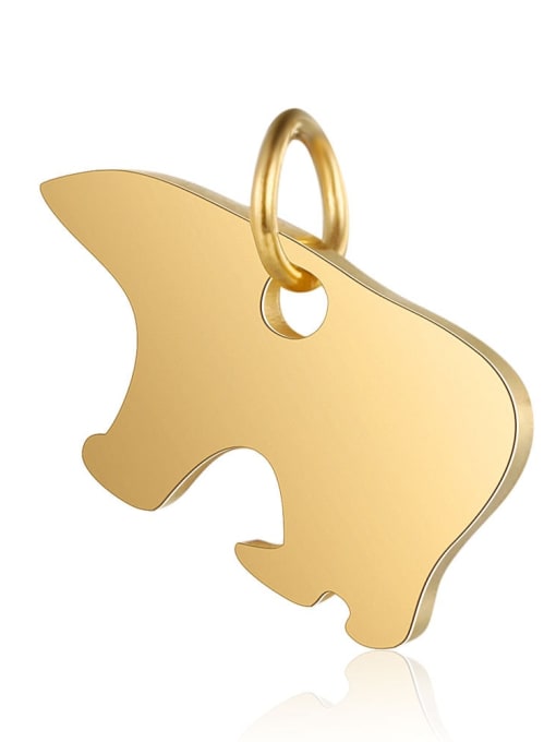 FTime Stainless steel Bear Charm Height : 12mm , Width: 13mm 2