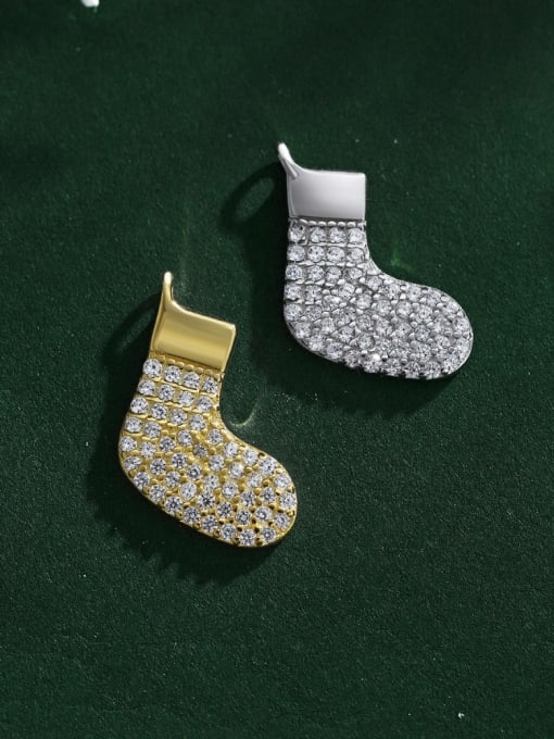 STL-Silver Jewelry 925 Sterling Silver Minimalist  Cubic Zirconia Christmas Seris  Pendant