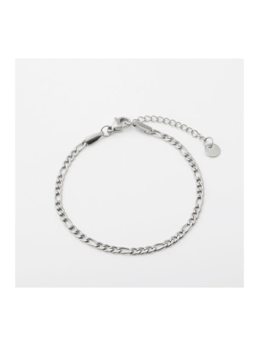 MEN PO Stainless steel Geometric Minimalist Link Bracelet