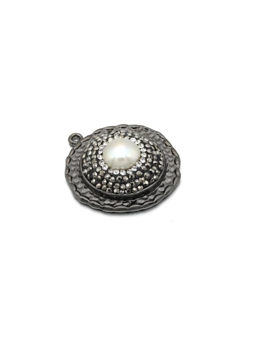 KOKO Brass Microset Loose Beads White Diamond Necklace Pendant 0