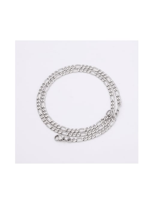 MEN PO Stainless Steel Figaro Chain Thick Chain 0