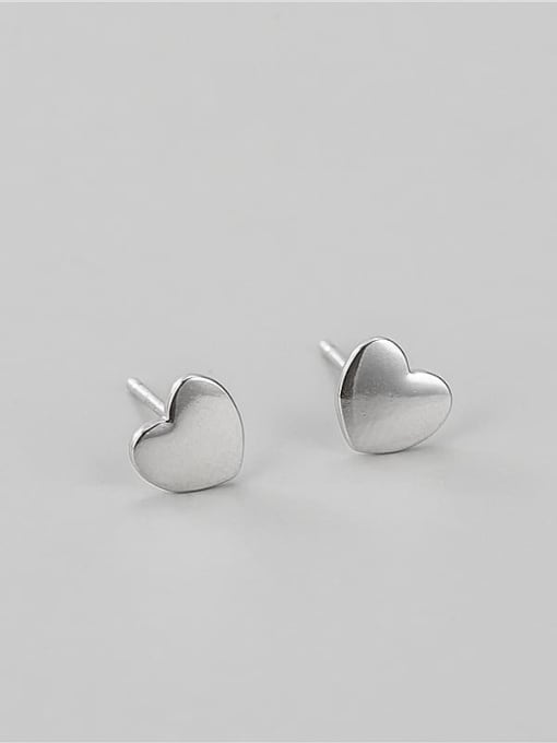 Love Earrings 925 Sterling Silver Geometric Minimalist Stud Earring