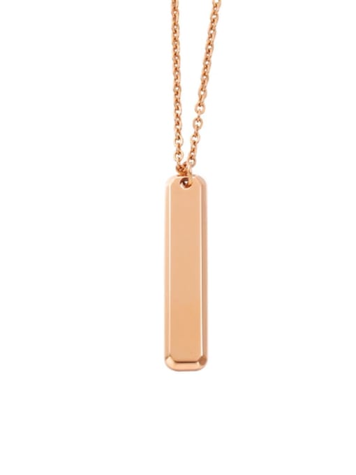rose gold Stainless steel Geometric Minimalist Necklace
