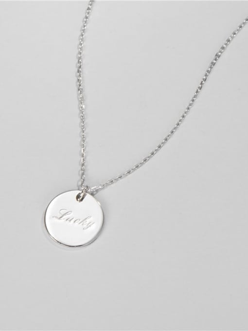 ARTTI 925 Sterling Silver Round Minimalist Necklace 2
