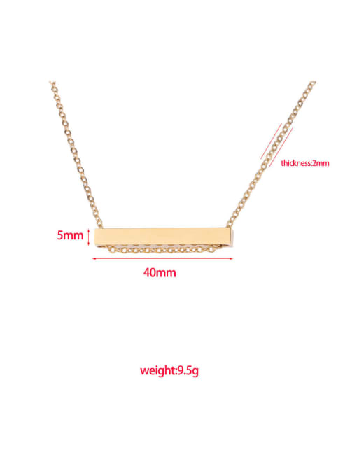 MEN PO Stainless steel Geometric Minimalist Necklace 1