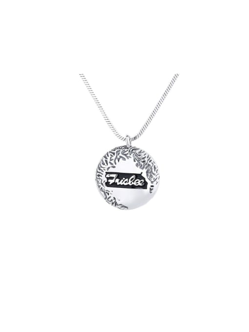 TAIS 925 Sterling Silver Round Trend Necklace 0