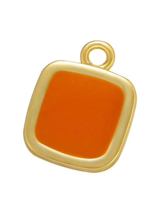 orange Ename brass Pendant multiple colors
