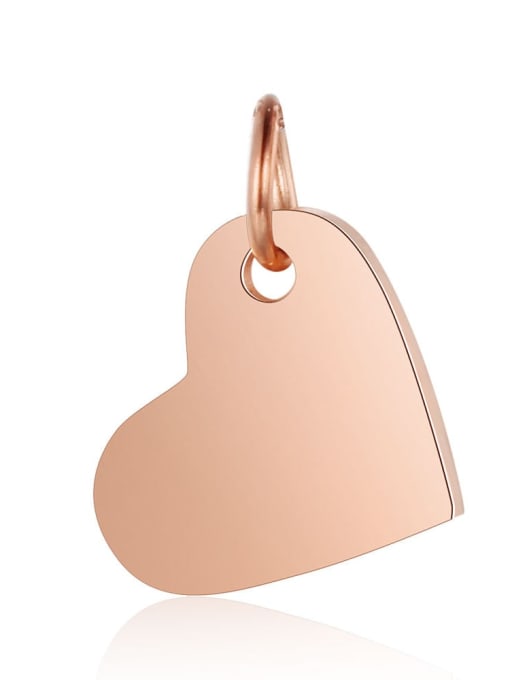 XT618 3 Stainless steel Heart Charm Height :10.5mm , Width: 14 mm