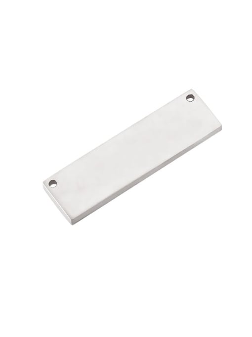 Steel color Stainless steel Rectangle Minimalist Connectors