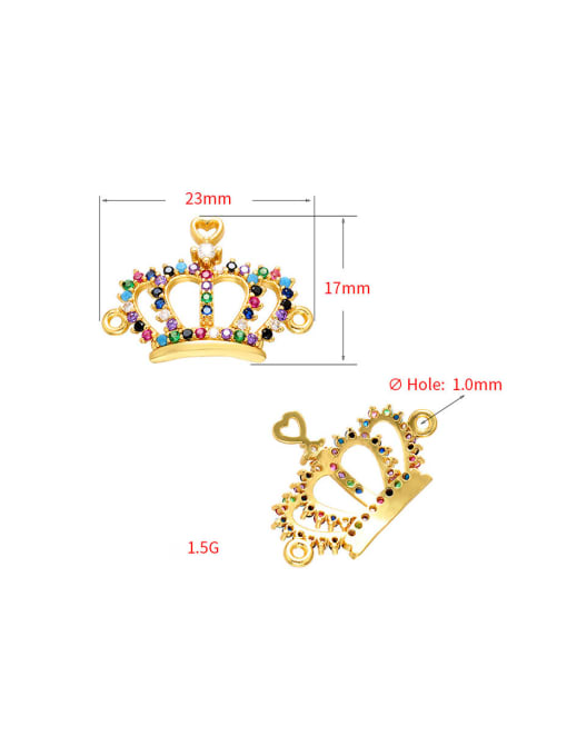 KOKO Copper Crown Micro Set Fancy Diamond Pendant 1