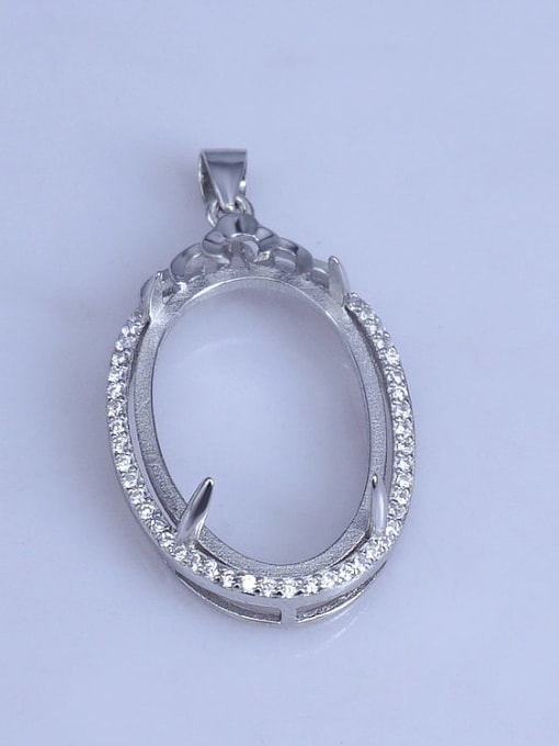 Supply 925 Sterling Silver Pendant Setting Stone size: 18*25mm 0