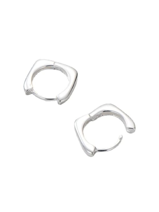 ARTTI 925 Sterling Silver Geometric Minimalist Huggie Earring 3