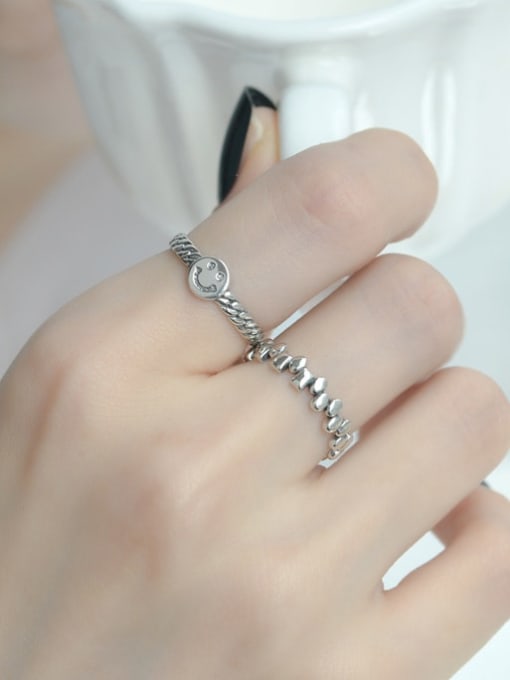 ARTTI 925 Sterling Silver Heart Vintage Band Ring 3