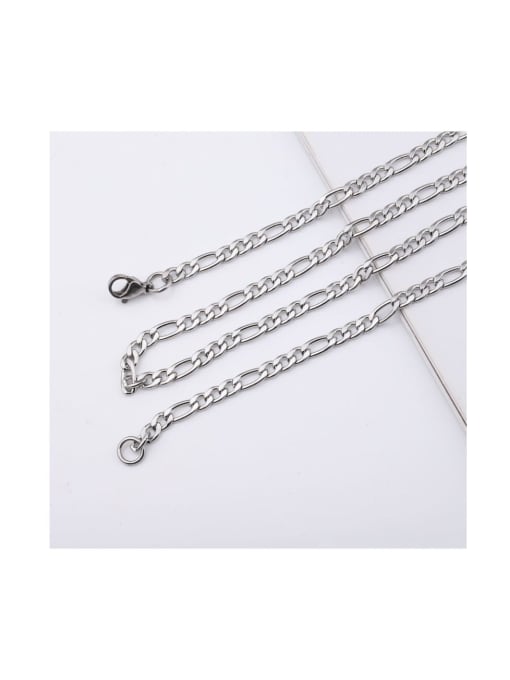 MEN PO Stainless Steel Figaro Chain Thick Chain 1