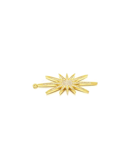 golden Brass Microset Star Pendant
