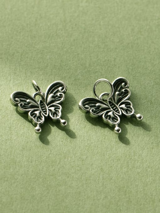 FAN 925 Sterling Silver Vintage Butterfly  DIY Pendant 1