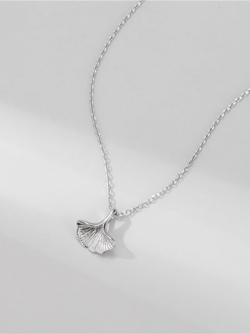ARTTI 925 Sterling Silver Leaf Minimalist Necklace 0