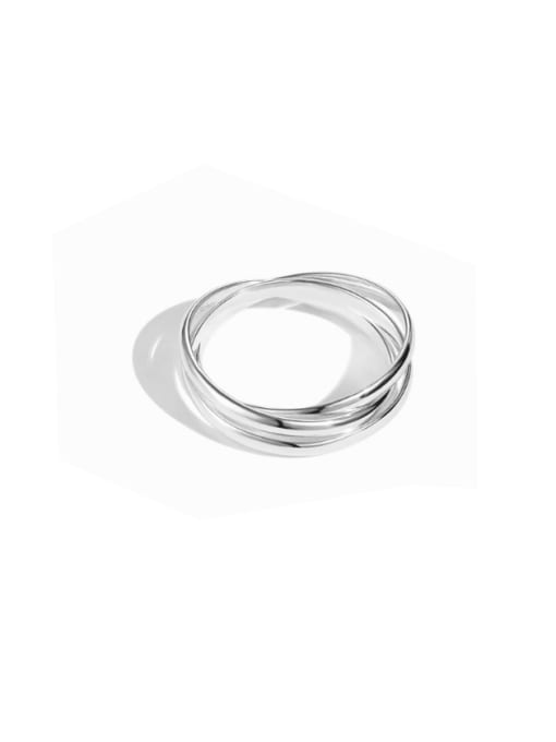 STL-Silver Jewelry 925 Sterling Silver Geometric Minimalist Stackable Ring