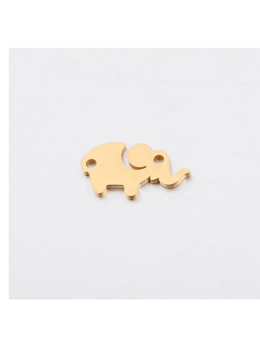 golden Stainless steel Elephant Minimalist Pendant