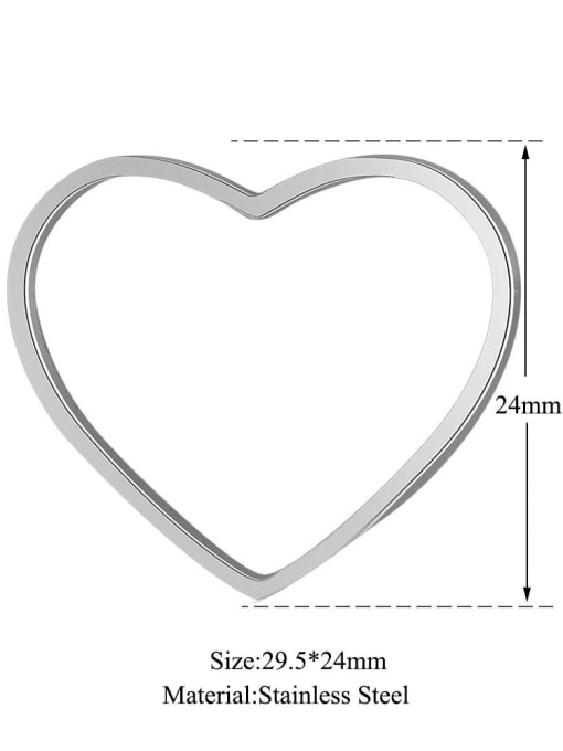 FTime Stainless steel Heart Charm 3
