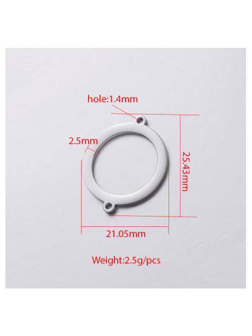 MEN PO Stainless steel hollow ring connector 2