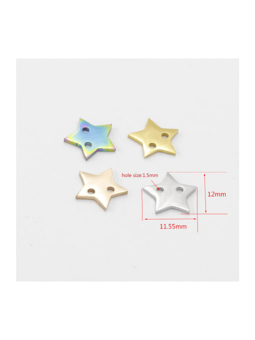 MEN PO Stainless steel Star Minimalist Findings & Components 1