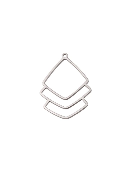 MEN PO Stainless steel square simple temperament earring pendant accessories