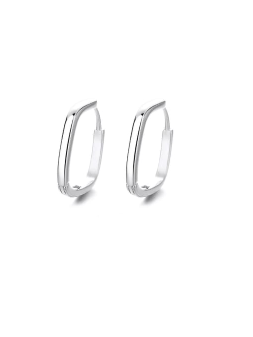 TAIS 925 Sterling Silver Geometric Minimalist Stud Earring 0