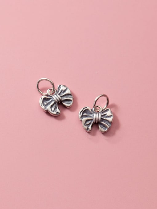 FAN 925 Sterling Silver Bowknot Vintage Charms 0