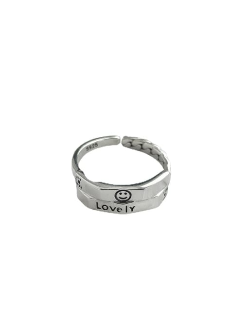 YUANFAN 925 Sterling Silver Geometric Vintage Ring