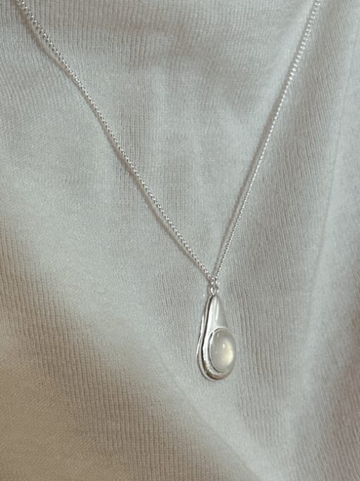 ARTTI 925 Sterling Silver Water Drop Vintage Necklace 2