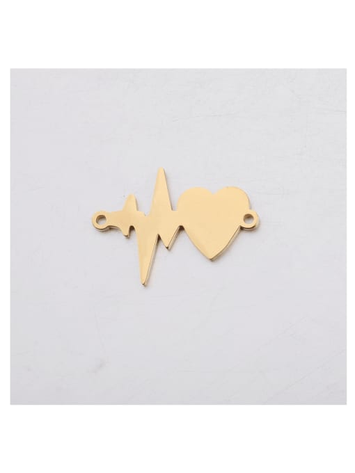 MEN PO Stainless steel  love heart pendant /connector