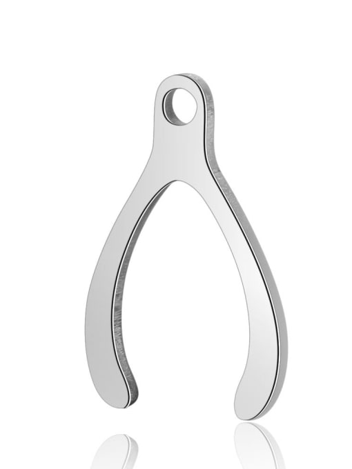 FTime Stainless steel Charm Height : 14.2 mm , Width: 9 mm 0