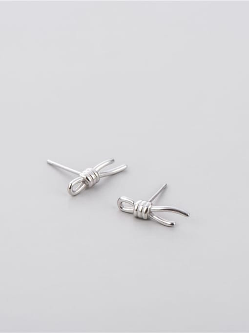 ARTTI 925 Sterling Silver Bowknot Minimalist Necklace 2
