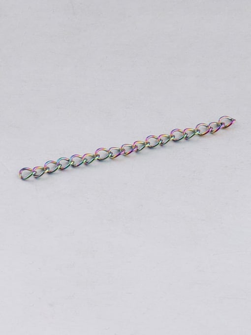 Rainbow color Stainless steel tail chain, bracelet, necklace, extension chain