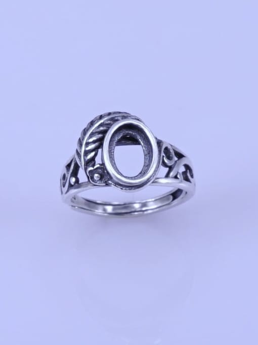 Supply 925 Sterling Silver Oval Ring Setting Stone size: 6*8mm 0