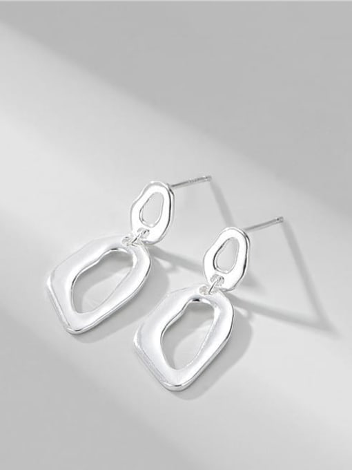 Geometric Earrings 925 Sterling Silver Geometric Minimalist Drop Earring