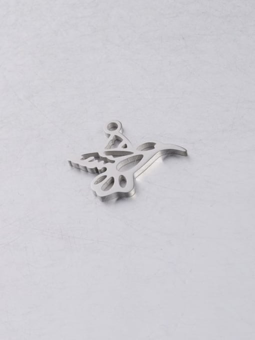 Steel color Stainless steel Bird Minimalist Pendant