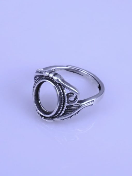 Supply 925 Sterling Silver Oval Ring Setting Stone size: 8*10mm 1