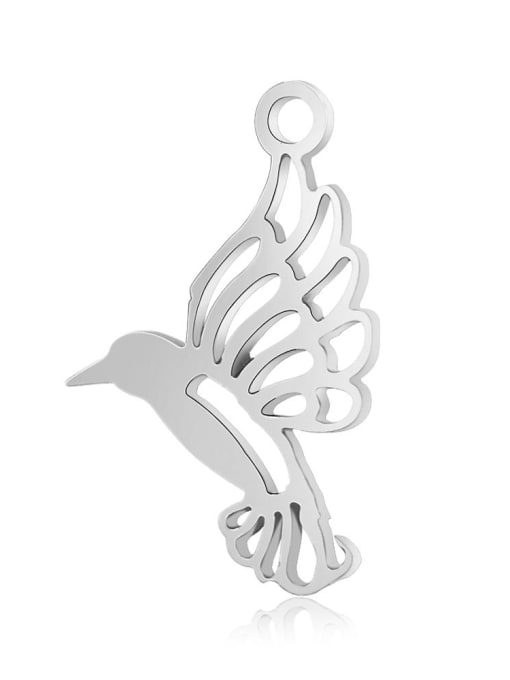 FTime Stainless steel Bird Charm Height : 18.5mm , Width: 13mm 0