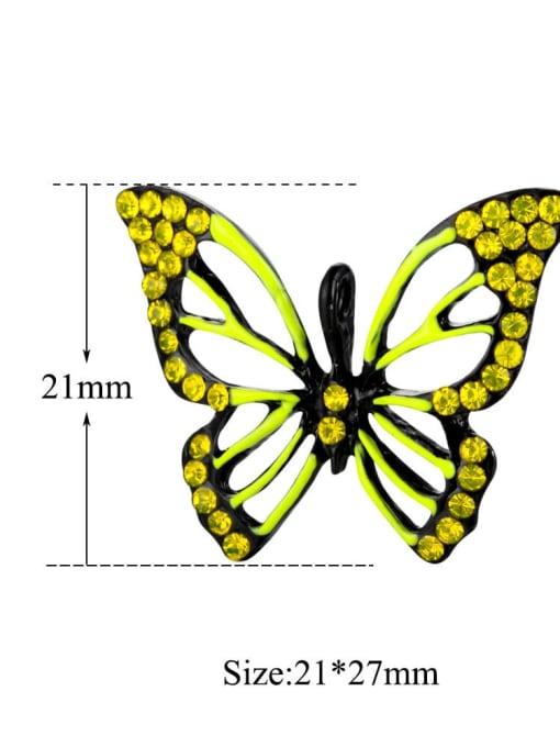 FTime Alloy Butterfly Charm Height : 21 mm , Width: 27 mm 2