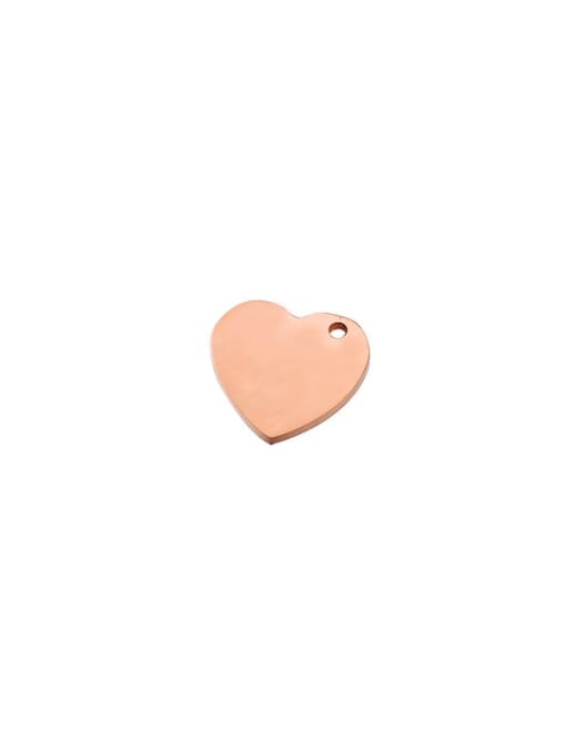 Rose Gold Stainless steel Love heart pendant/Tag