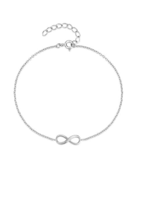 YUANFAN 925 Sterling Silver Geometric Minimalist Link Bracelet 0