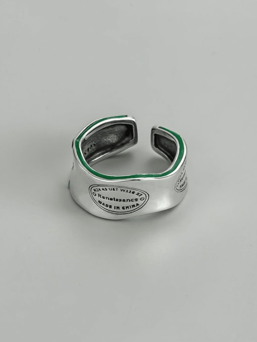 ARTTI 925 Sterling Silver Geometric Vintage Band Ring 4