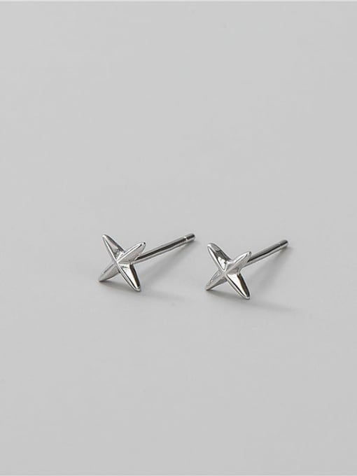 ARTTI 925 Sterling Silver Star Minimalist Stud Earring 1