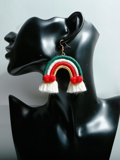 JMI Zinc Alloy Weave Bohemia Chandelier Earring 1